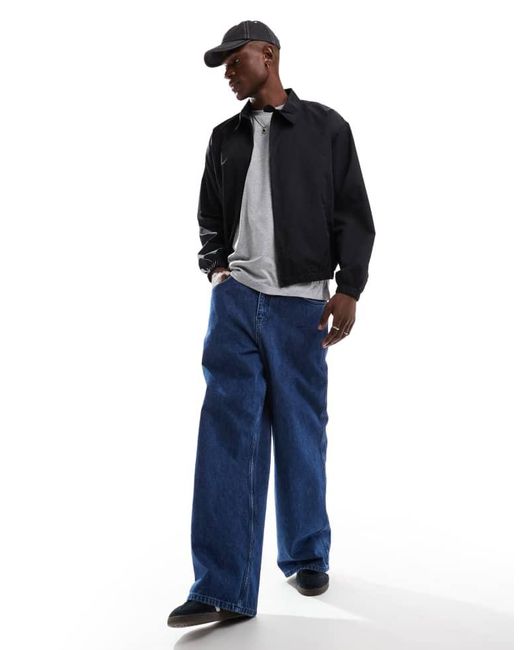 ASOS Blue Lightweight Harrington Jacket for men