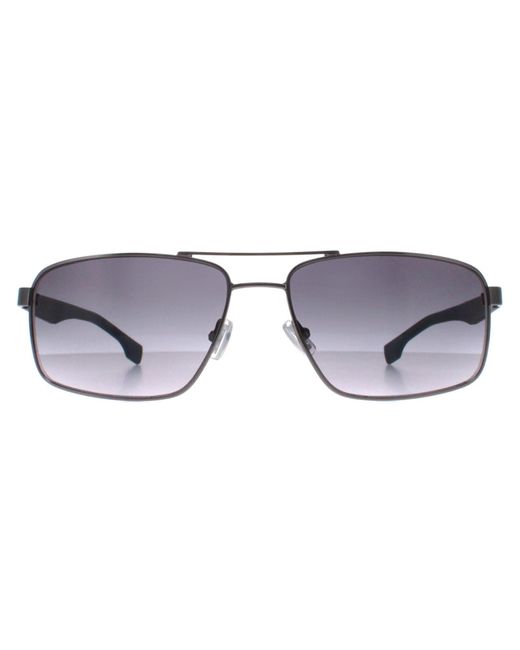 Boss Gray Aviator Ruthenium 1580/S for men