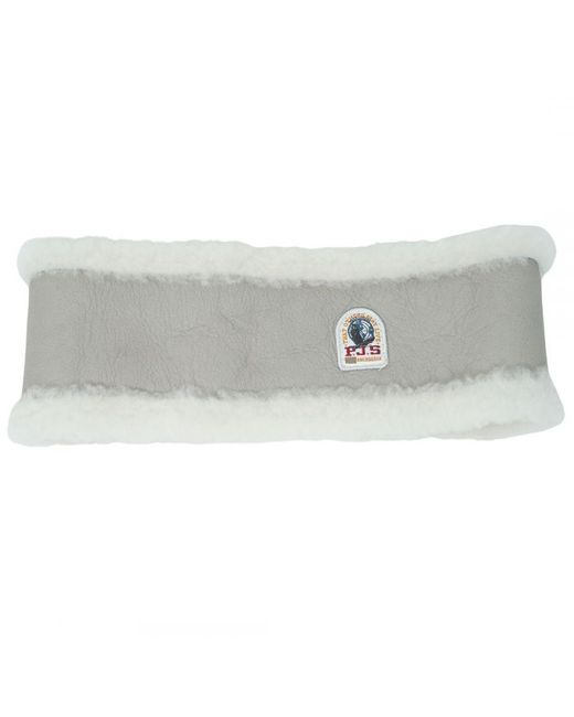 Parajumpers Gray Shearling Band Hat Stone Accessory