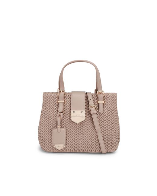 Carvela Kurt Geiger Gray Maria Mini Weave Bag
