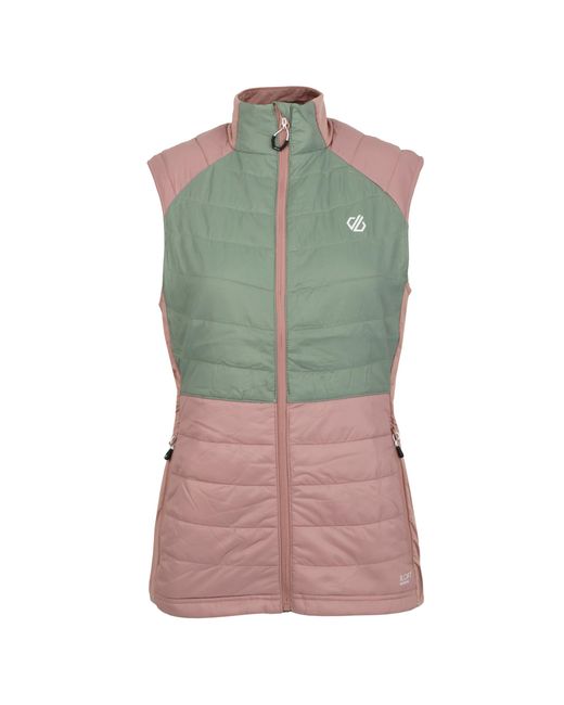 Dare 2b Green Ladies Culmination Wool Padded Gilet (Dusky Rose/Lilypad)