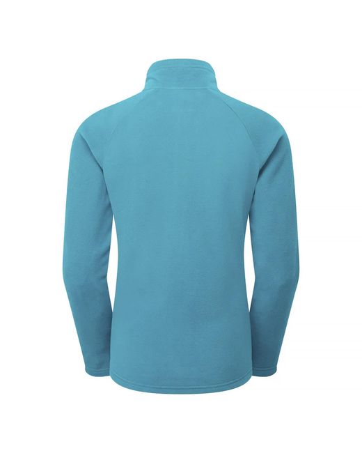 Sprayway Blue Ladies Half Zip Fleece Pullover With Warm Collar For Outdoor Hiking
