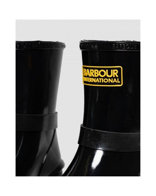 Barbour Black International Mugello Short Wellies