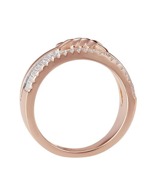 Orphelia White Ladies Embellished 925 Sterling Ring