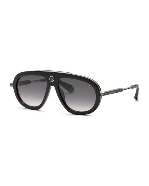 Philipp Plein Black Spp151V 57 700Y Sunglasses for men