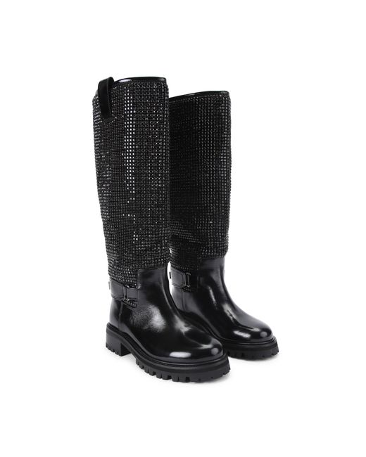 Kurt Geiger Black Knee Boots