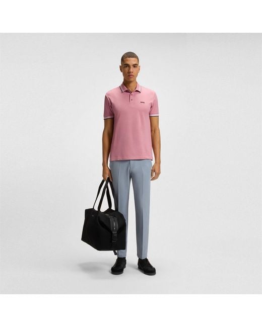 Boss Red Hbg Paddy Polo Shirt With Contrast Tipping for men