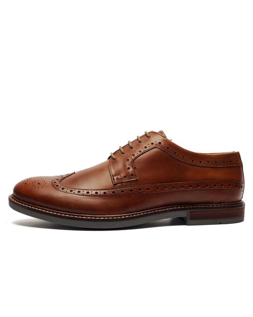Ben Sherman Brown Leather Brogue Shoes (Sample) for men