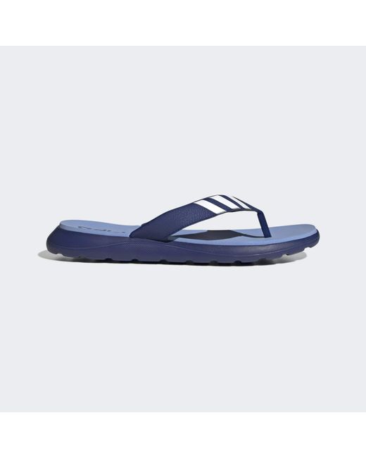 Adidas Blue Comfort Flip-Flops for men