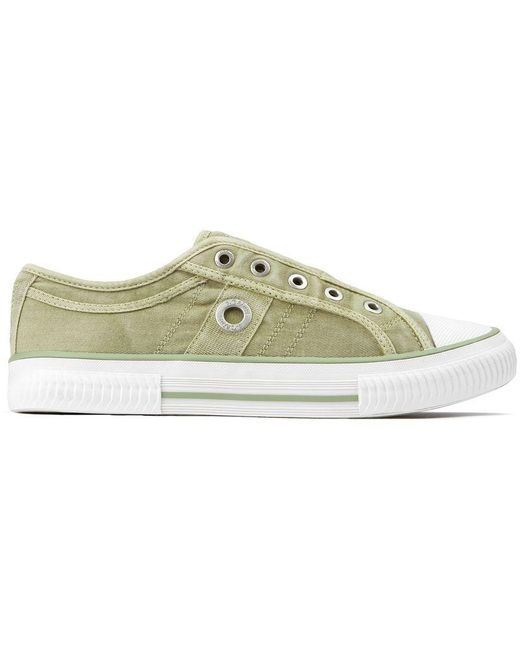 S.oliver Green S Oliver Canvas Slip-On Trainers