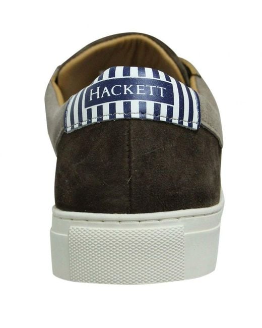 Hackett Black Hunt Trainers Leather for men