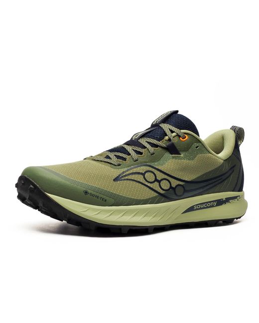 Saucony Green Peregrine 15 Gtx Gore-Tex Trail Running Shoes for men