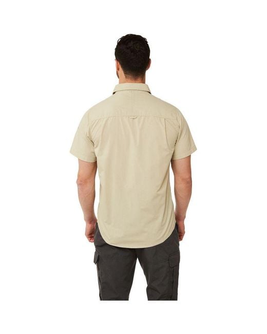 Craghoppers Natural Kiwi Short Sleeve Nosi Defence Shirt for men