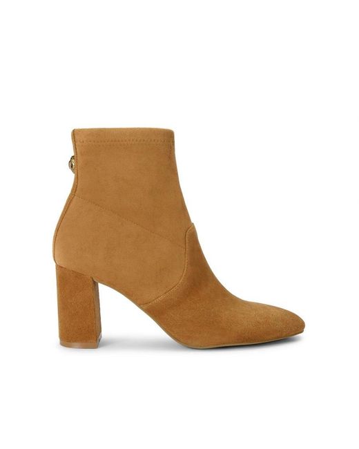 Kurt Geiger Brown Suede Langley 80 Ankle Boots