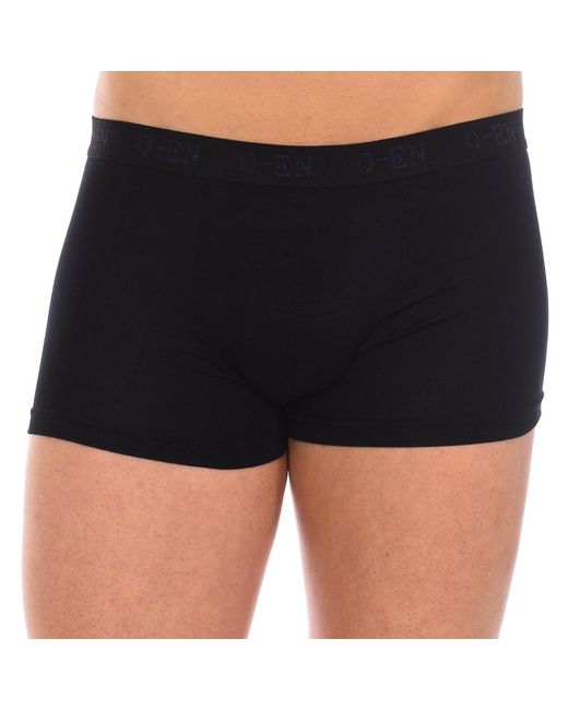 Q En Black Bamboo Elastic Breathable Boxer Shorts Q500 for men