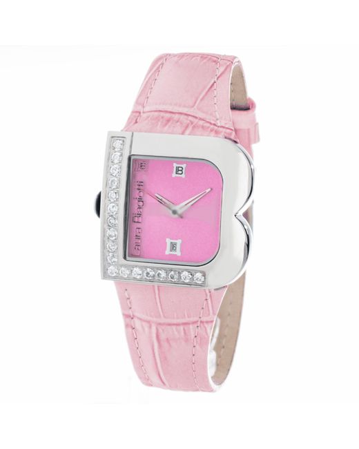 Laura Biagiotti Pink Ladies Watch Quartz Stainless Steel