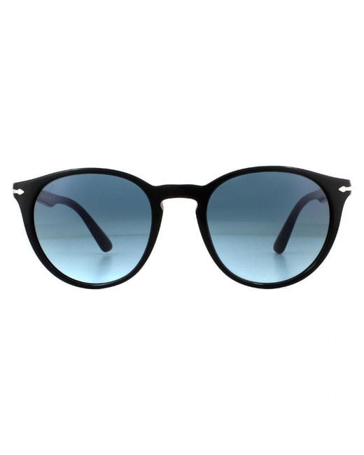 Persol Blue Round Azure Gradient Sunglasses