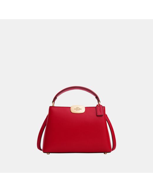 COACH Red Eliza Mini Carryall