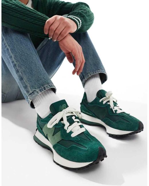 New Balance Green 327 Trainers