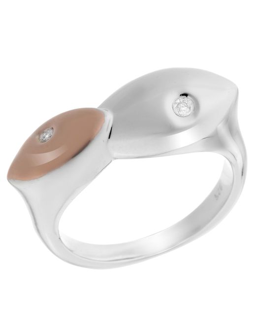 Orphelia White 925 Sterling Ring