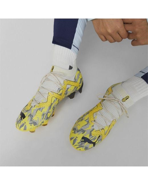PUMA Yellow Future Ultimate Fg/Ag Football Boots