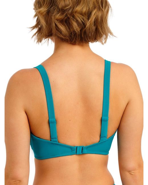 Freya Blue Jewel Cove Plunge Bikini Top