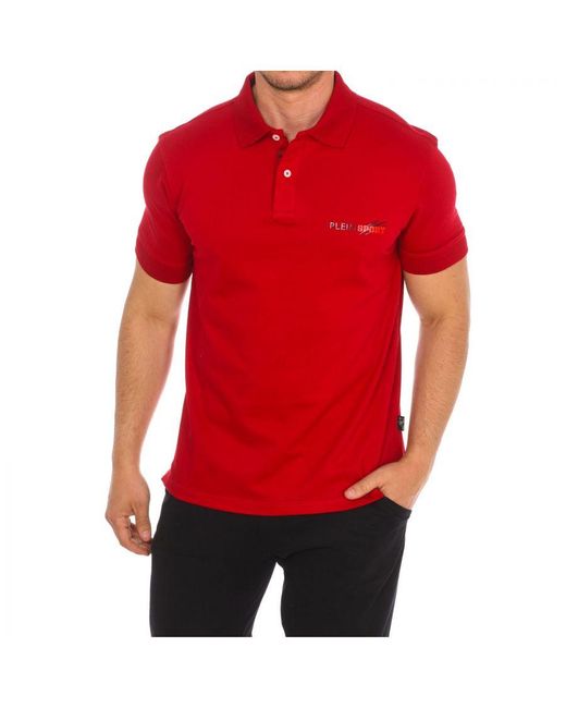 Philipp Plein Red Pips511 Short-Sleeved Polo Shirt for men