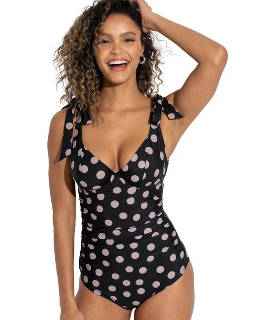 Pour Moi Black 26534 Rosa Cove Underwired Non Padded Swimsuit