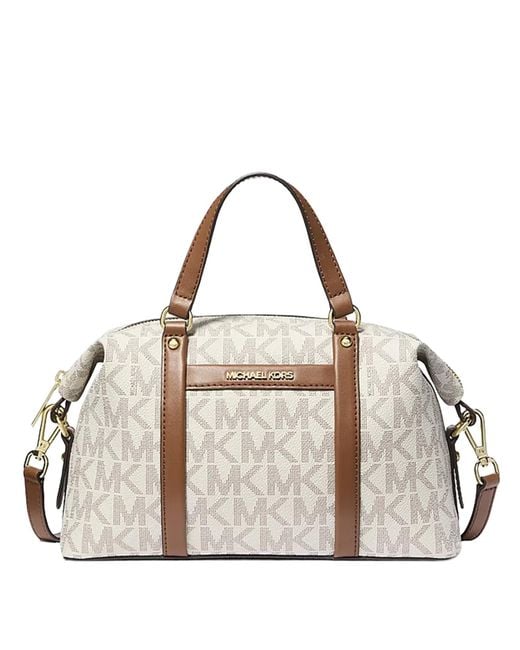 Michael Kors Gray Beck Satchel Bag With Removable Shoulder Strap 38H3Gkns1B