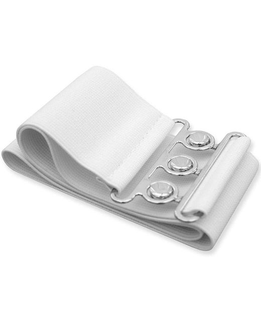 Enzo White Elasticated Belt