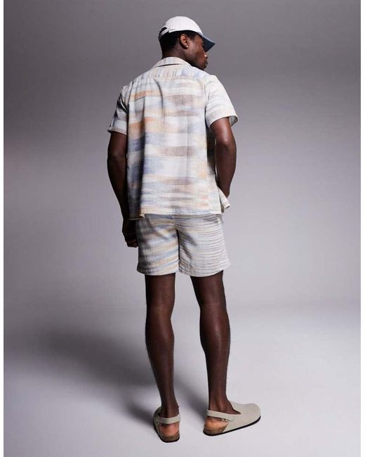 South Beach Gray Drawstring Shorts for men