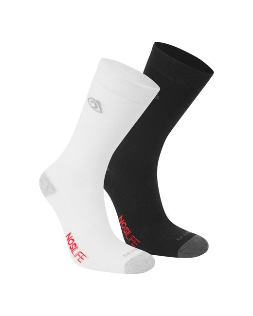 Craghoppers Black Adult Insect Repellent Socks (Pack Of 2)
