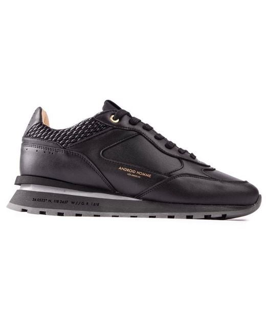 Android Homme Black Lechuza Racer Trainers for men