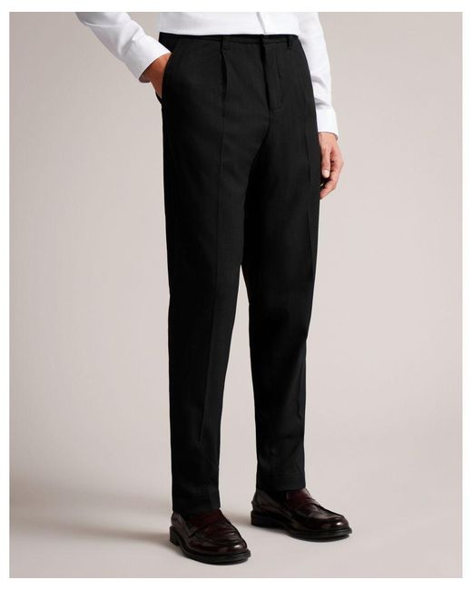 Ted Baker Natural Gabro Haldan Fit Stripe Trousers for men