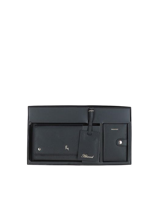 Ashwood Leather Gray 'Wise Tour' Real Gift Travel Set