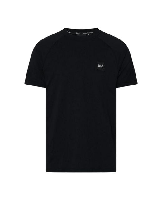 Duck and Cover Black Topfield T-Shirt Cotton for men