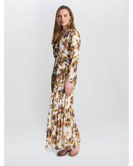 Gina Bacconi Natural Rosalee Belted Dress