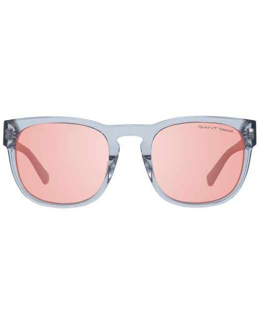 Gant Pink Square Sunglasses With Polarized Mirrored Lenses for men