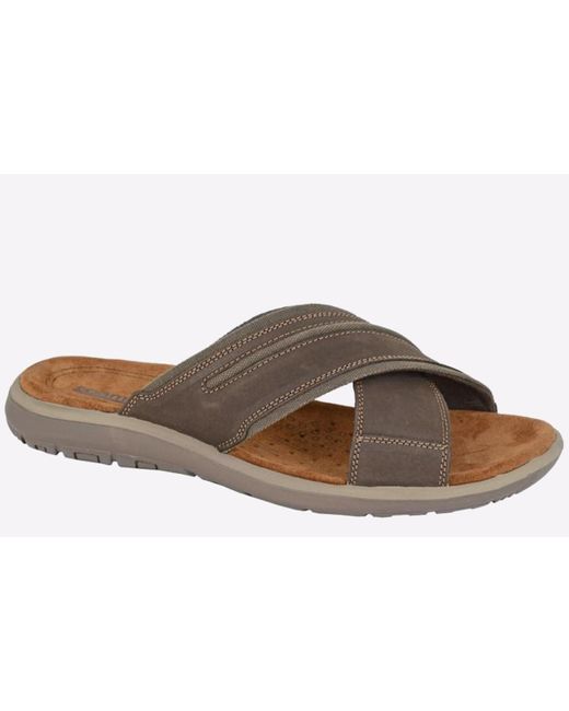 Roamer Brown Continental Mule Sandal for men