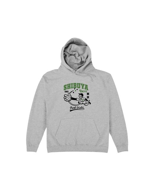 Park Fields Gray Shibuya Heather Hoodie Cotton