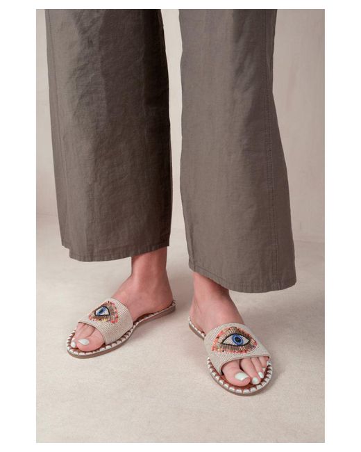 Where's That From Brown 'Cleanse' Flat Sandals