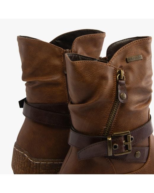 Westland Brown Wyndi 01 Boots Brandy Kombi