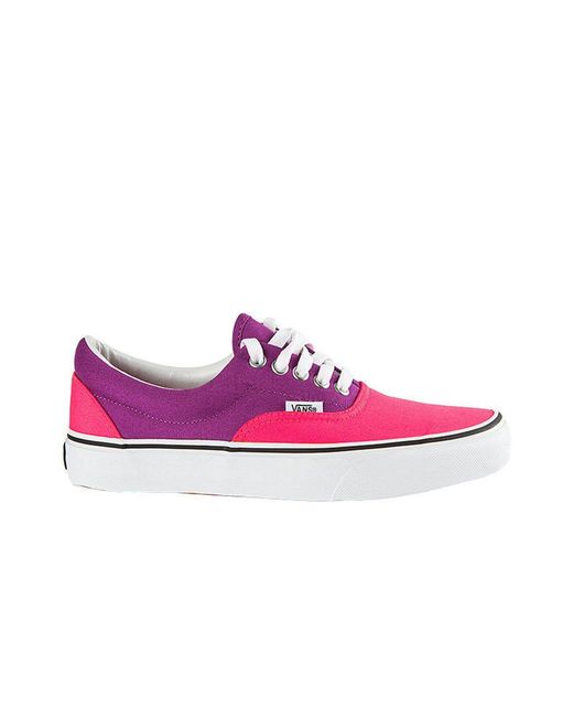 Vans Pink Van Era 2 Tone Plimsolls Canvas