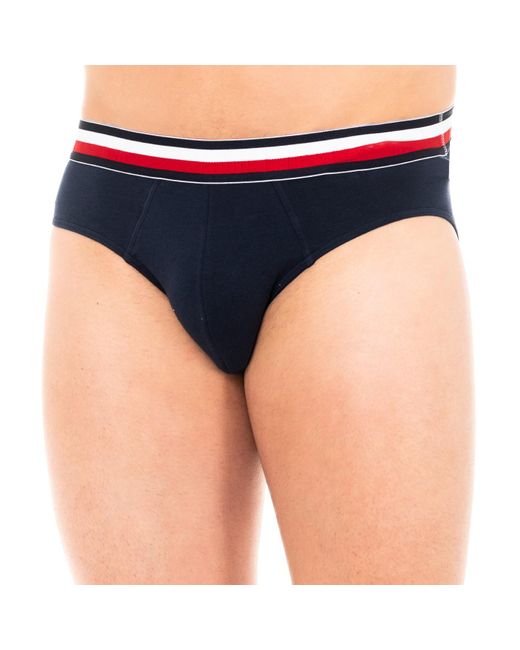 Tommy Hilfiger Blue Breathable Fabric Brief With Anatomical Front Um0Um00757 for men