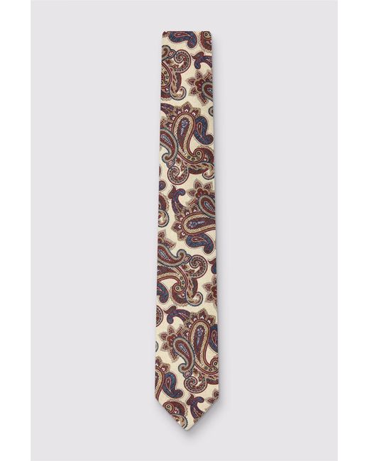Suit Direct White Paisley Tie for men
