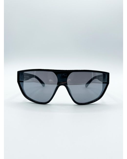 SVNX Blue Smoke Shield Sunglasses for men