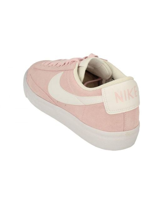 Nike Pink Blazer Low Suede Trainers for men