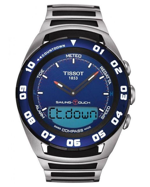 Tissot Blue Sailing Touch Watch T0564202104100 Stainless Steel (Archived) for men