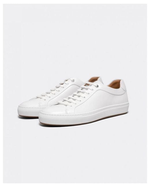 Boss White Boss Mirage Tennis-Style Leather Trainers With Tonal Branding Nos for men