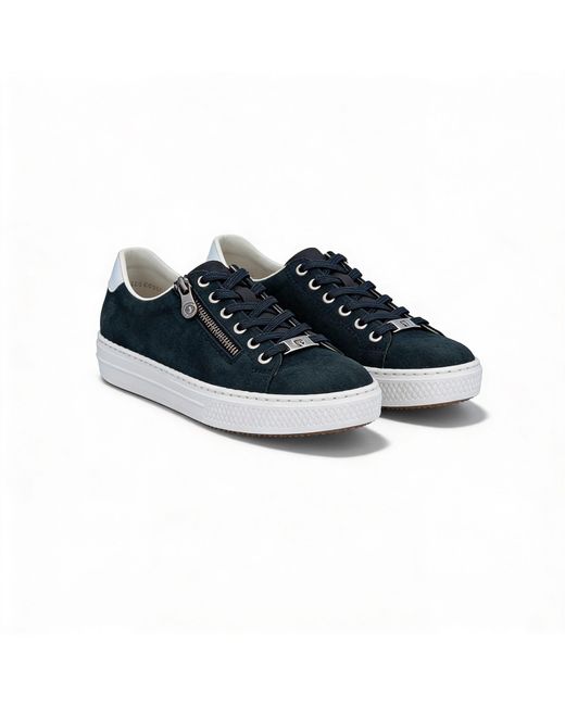 Rieker Blue Enya Court Trainers